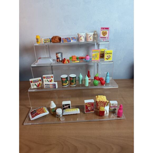 Other - Huge Vintage 80s 90s Grocery Barbie Food Pantry Produce Frozen Bottles Goods